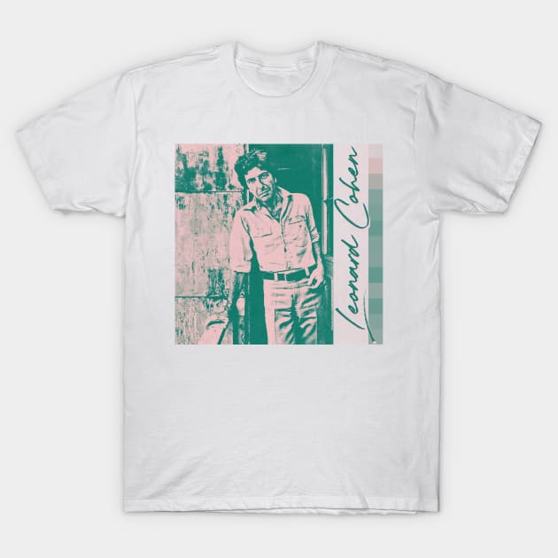 Leonard Cohen /// Vintage Aesthetic Fan Art Design T-Shirt by unknown_pleasures